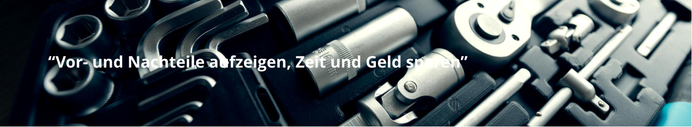 “Vor- und Nachteile aufzeigen, Zeit und Geld sparen”